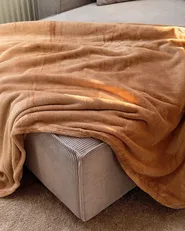 Blanket BAYBURT 150 x 200 cm Sand Beige_1064147