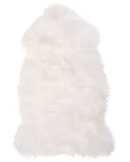 Faux Fur Rug MUNGO White 53 x 88 cm_799350