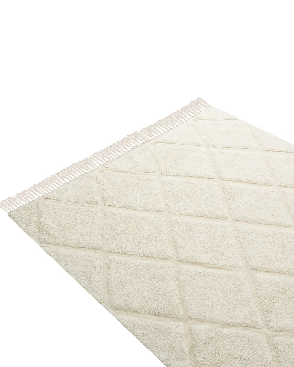 Kids Rug XELDEM  Light Beige 140 x 200 cm Cotton_1135419