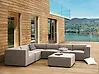 Ulkokulmasohva ja rahi 7-istuttava AREZZO modulaarinen Beige Oikea