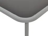Garden Lounge Set with Table 4 Seater BARREA Metal Grey_921813