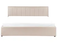 Säng med förvaring MONTLAUR Bouclé Beige 180 x 200 cm_958546