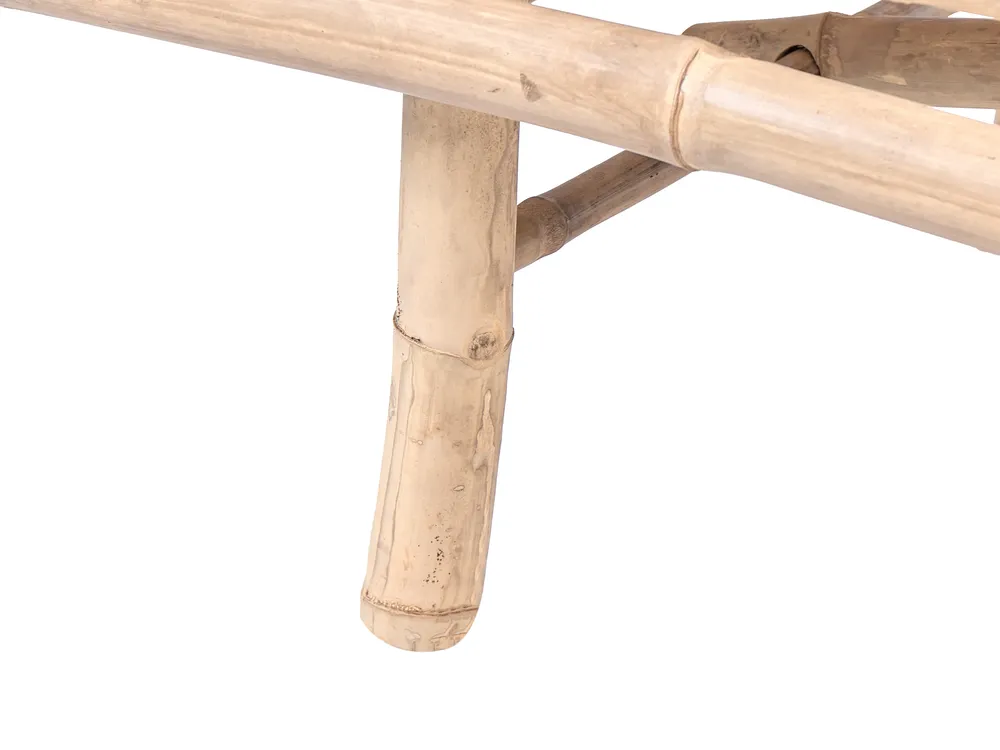 Sun Lounger SULMONA Reclining Bamboo Light Brown_1047652