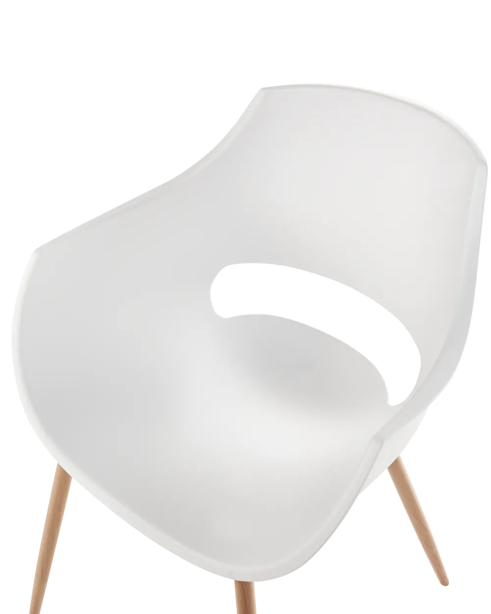 Set of 4 Dining Chairs MILLERS White_948956