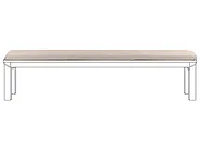 Puutarhapenkin pehmuste MONSANO 168 x 35 cm Beige_1120076