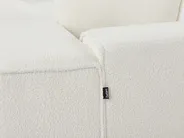 Corner Sofa 3 Seater DOLVA Boucle Off-White Left Hand_946420