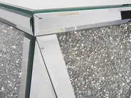 Side Table LUXEY Glass Mirrored Silver_850879