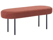 Upholstered Bench WOLFEBORO Boucle Golden Brown_1066762
