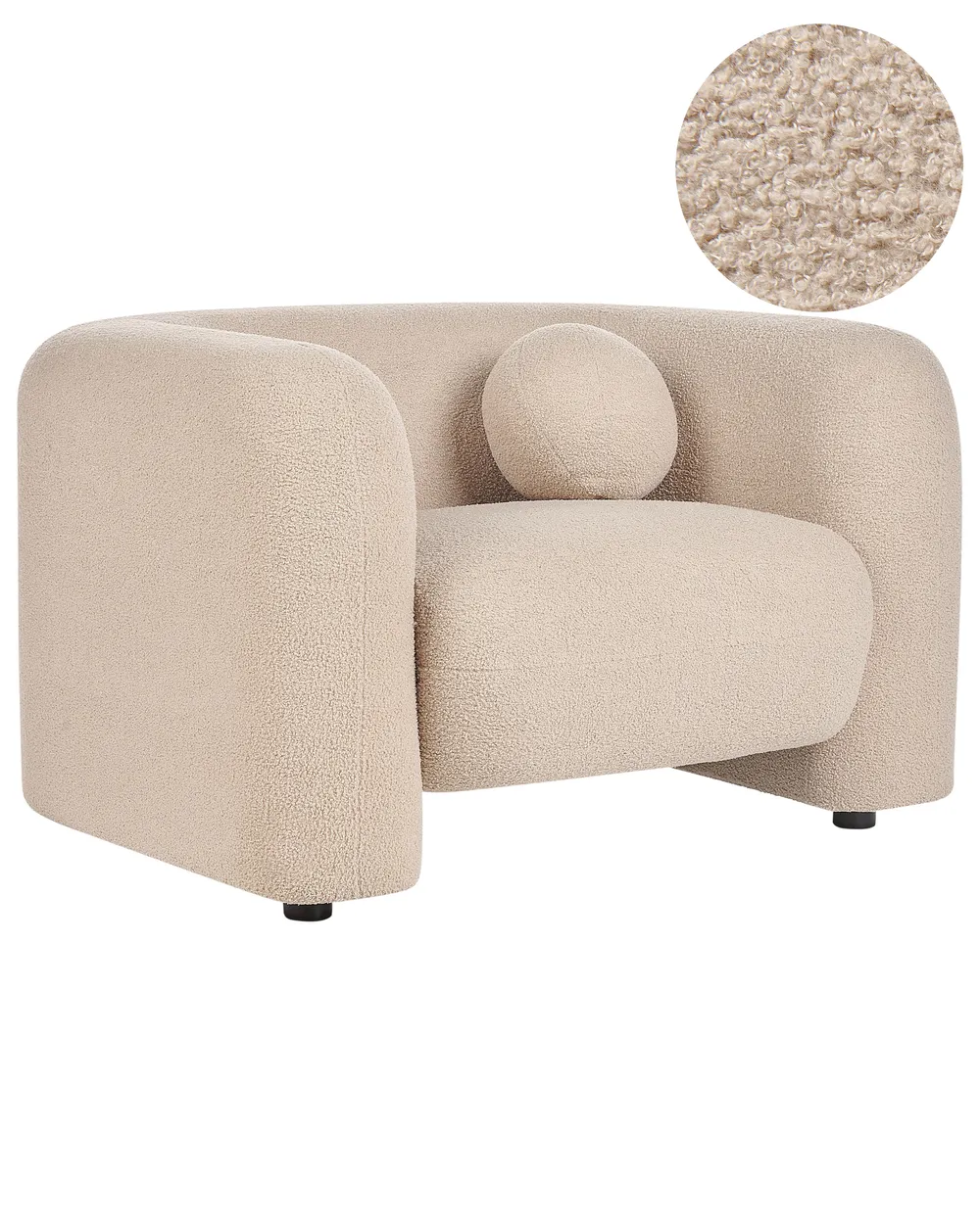 Armchair LEIREN Boucle Beige