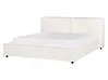 Säng med lamellram  LINARDS 160 x 200 cm Off-White