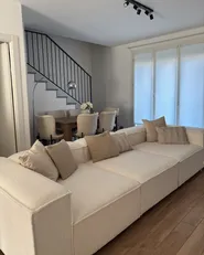 Modular Sofa 3 Seater ARDAL Boucle Off-White_1039214
