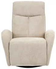 Rocking Recliner Chair DANAE Swivel Chenille Light Beige_1095595