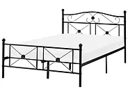 Säng med lamellram Metall RODEZ 120 x 200 cm Svart_1026508