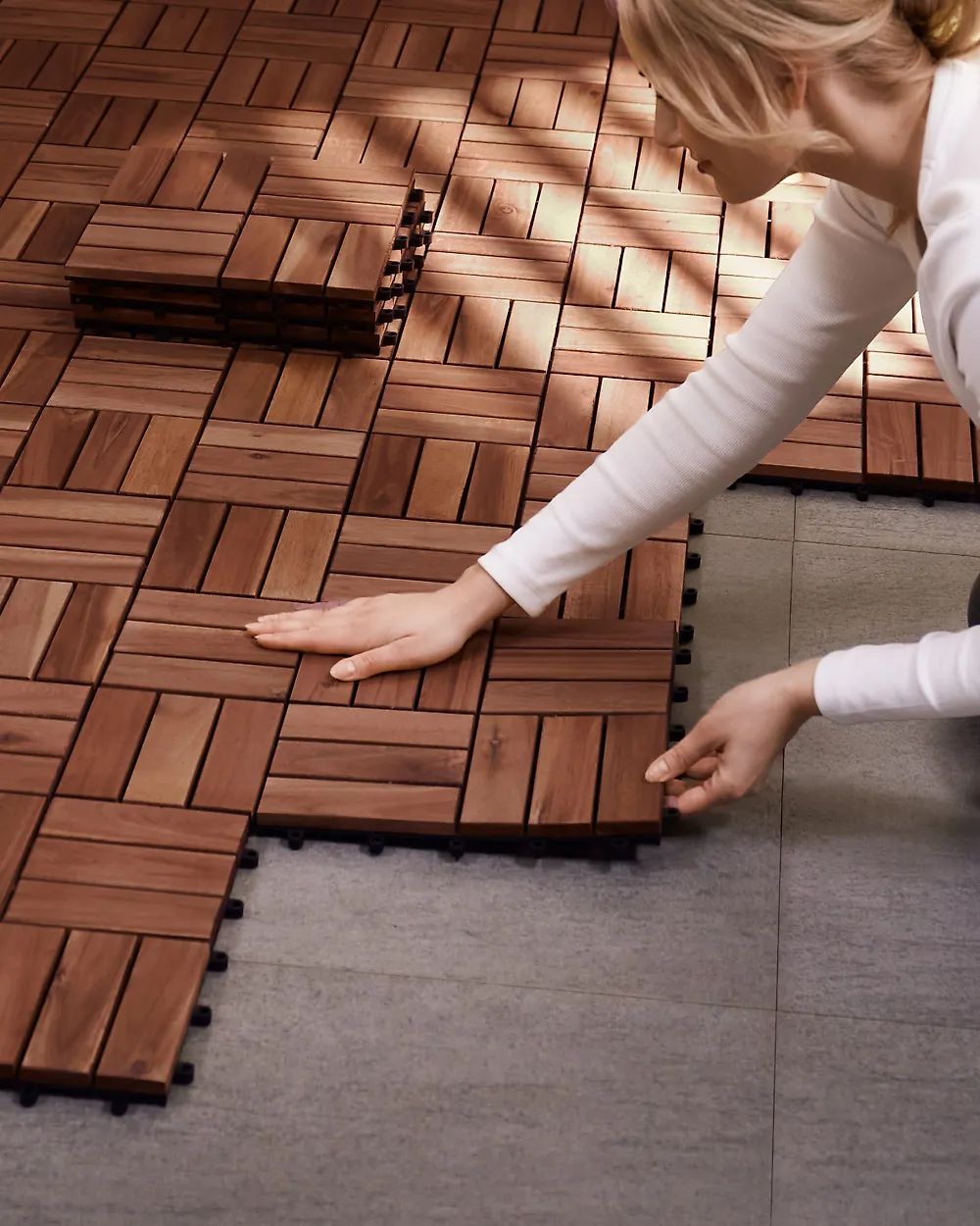 Outdoor Flooring ACERENZA Certified Acacia Wood Brown_957735