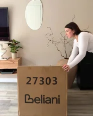 Svängbar fåtölj DAVIK Bouclé Beige_1172123