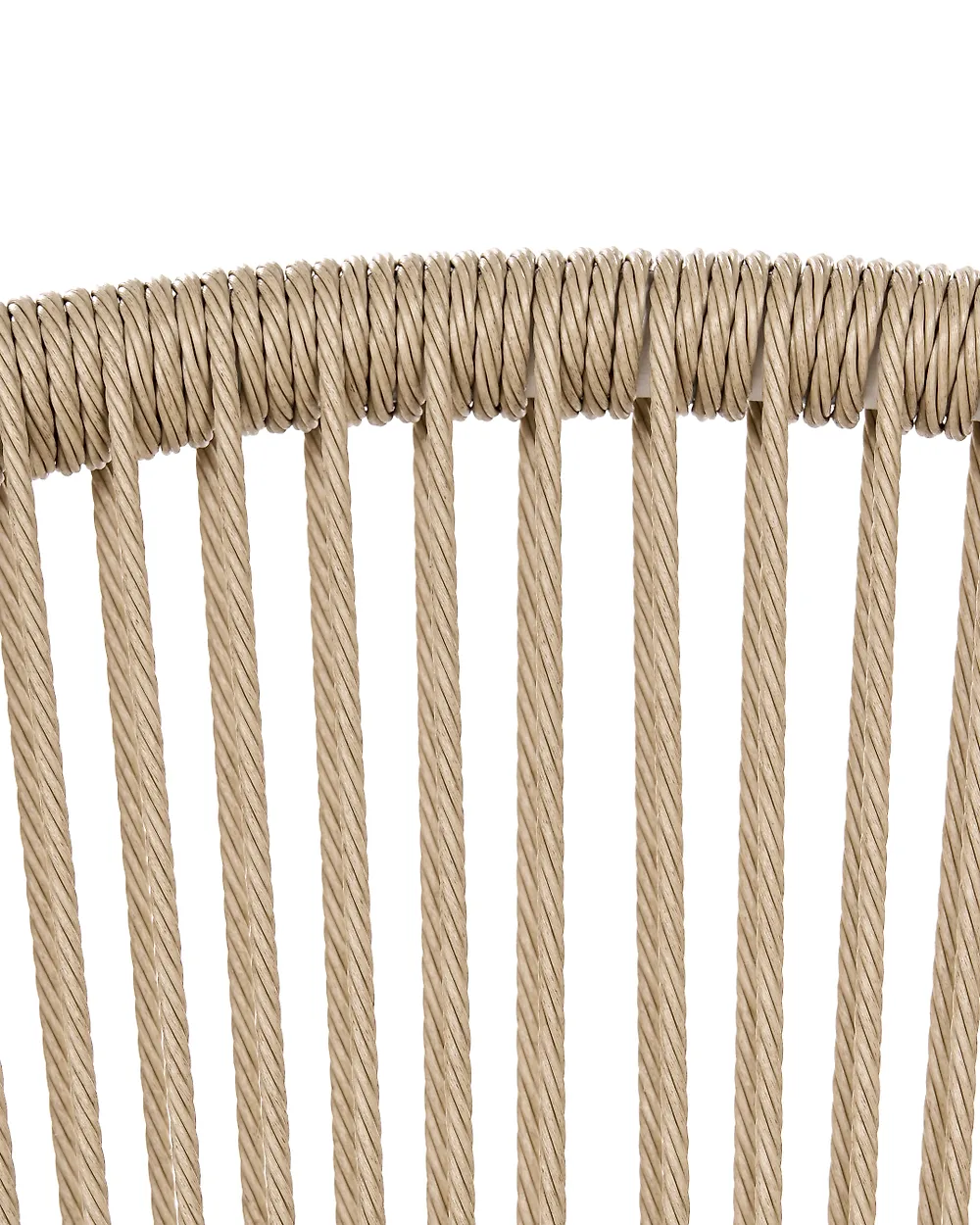 Sett med 2 hagestoler med puter PARANEA Metall Beige_1179586