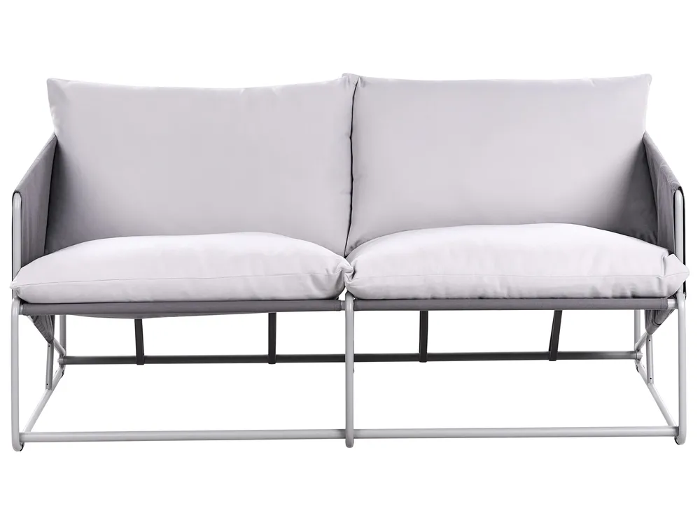 Garden Sofa 2 Seater PONTE Metal Grey