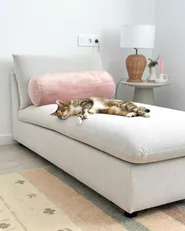 Chaise Longue VIZILLE Fabric Off-White_1019960