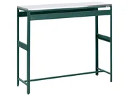 2 Piece Outdoor Kitchen Set with Bar Table MAENZA Green Metal_1045190