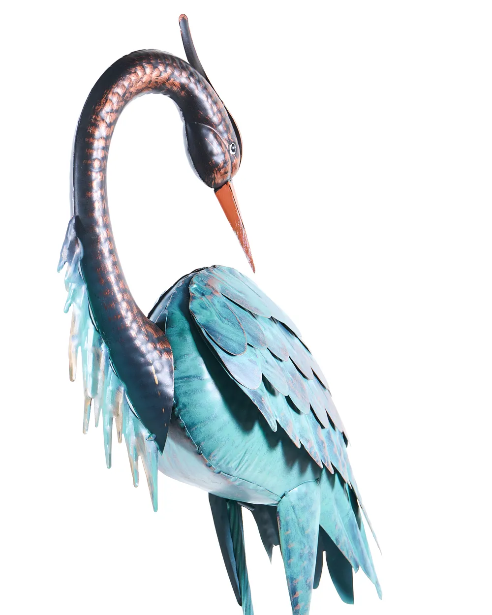 Set of 2 Garden Figurines MALOLOS Heron Blue_1083061
