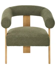 Armchair ILBRO Boucle Green/ Light Brown_984737