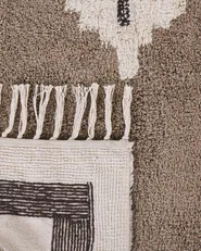 Rug GEYVE Beige 140 x 200 cm Cotton_817449