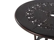 Bistro Table BOVINO 65 cm 65 cm Metal Dark Brown_797610