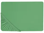 Fitted Sheet JANBU 200 x 200 cm Cotton Green_845570