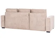 Hörnbäddsoffa 3-sits EDANE med förvaring Beige Högervänd_1057078