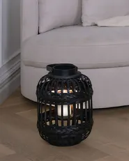 Lantern BORACAY 30 cm Bamboo Black_873609