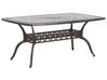 Garden Dining Table LIZZANO 165 cm 102 cm Metal Dark Brown