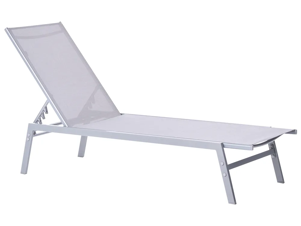 Sun Lounger NOLI Reclining Metal Grey