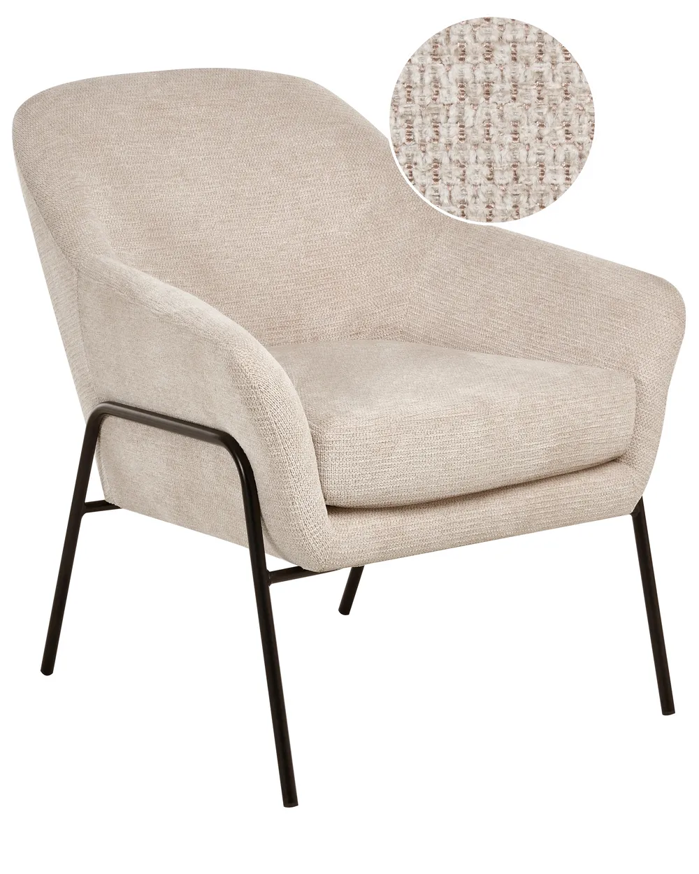 Armchair VEDDIGE Fabric Beige