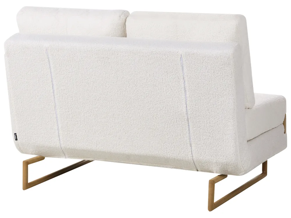 Bäddsoffa 2-sits JERSLEV Bouclé Off-White_1012074