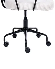 Desk Chair ALGERITA Corduroy Off-White_1083597