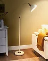 Golvlampa LENNON Justerbar Metall Ljusbeige