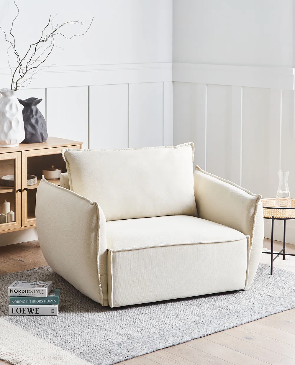 Fåtölj KUNES Beige_1150956