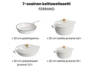 Valurautasetti 7 osaa FERRANO Luonnonvalkoinen_1073582