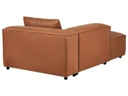 Right-Hand Chaise Longue BRANDE Fabric Golden Brown_1001656