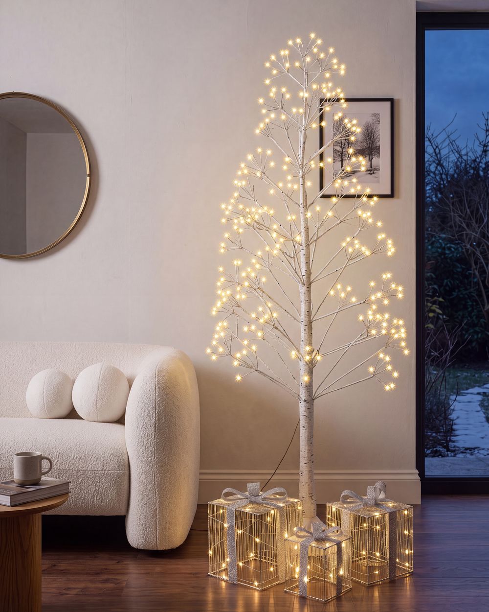 Outdoor Decoration LED ALBIONI 180 cm Tree White