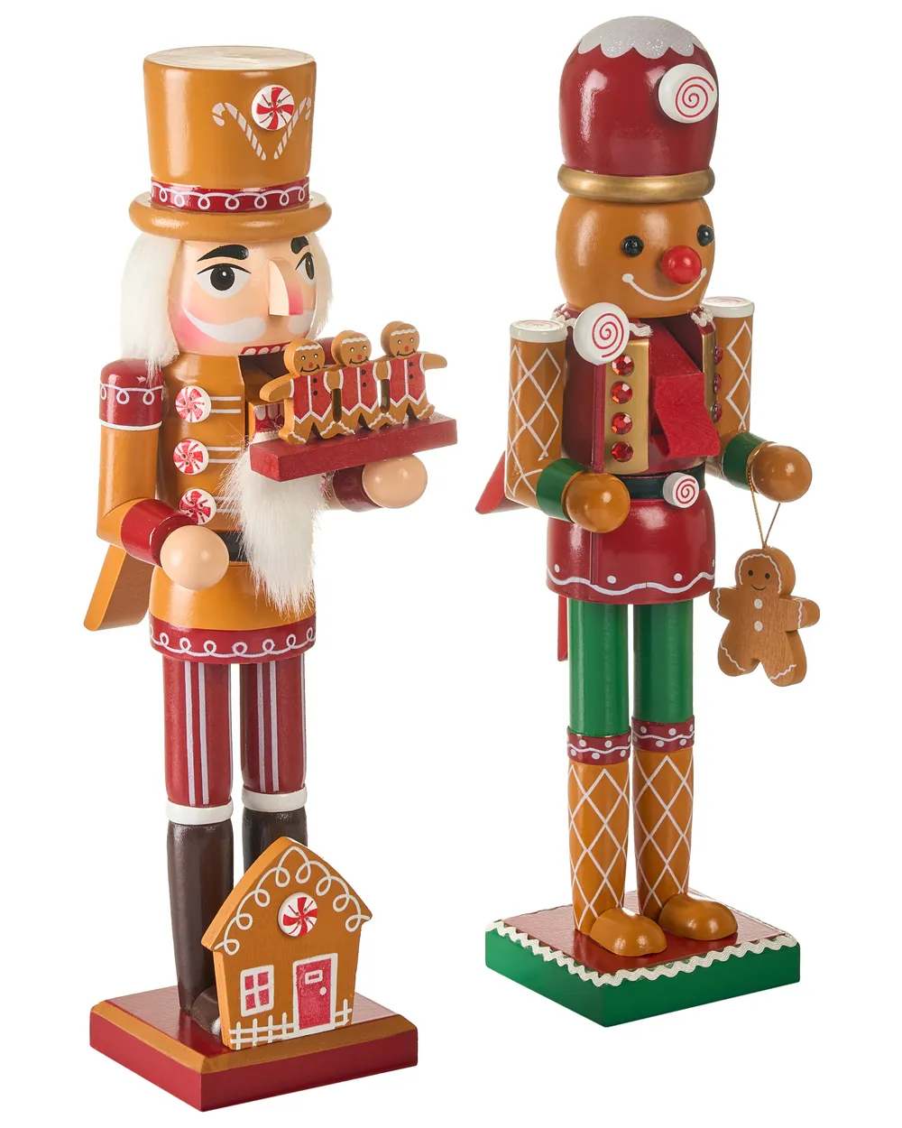 Set of 2 Figurines GRANSJON 35 cm Nutcracker Orange_1027173