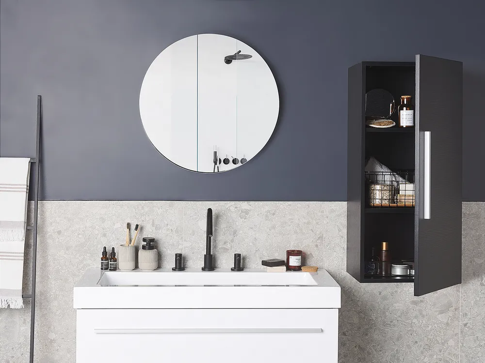 Bathroom Wall Mounted Cabinet BILBAO 40 cm Black_788603
