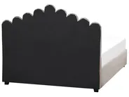 Säng med förvaring VINCENNES Sammet Taupe 160 x 200 cm_837314