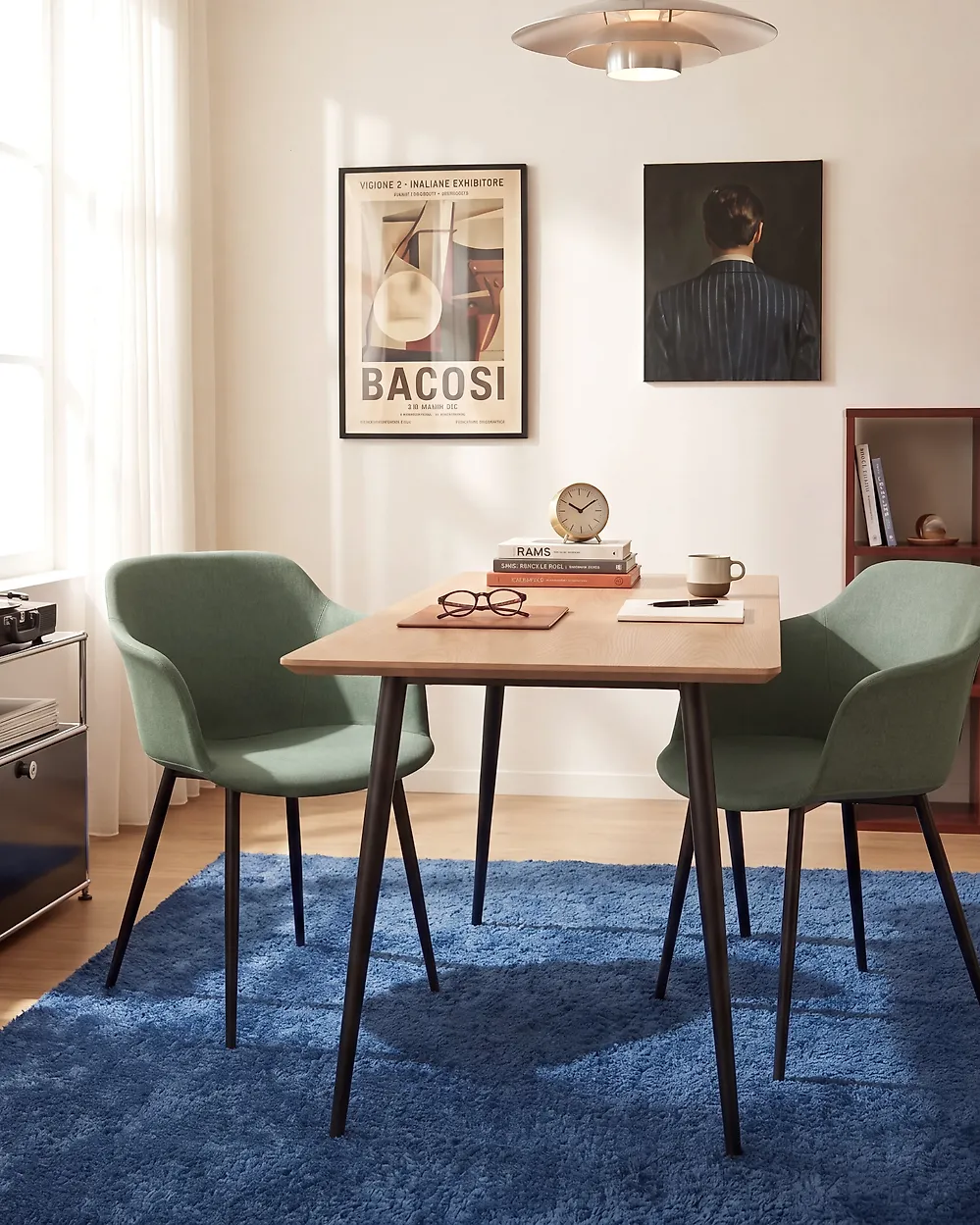 Set med 2 matstolar ELIM Mörkgrön_1174655