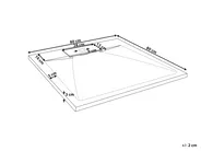 Suihkuallas AZZURRO 80 x 80 x 3 cm Valkoinen_968847