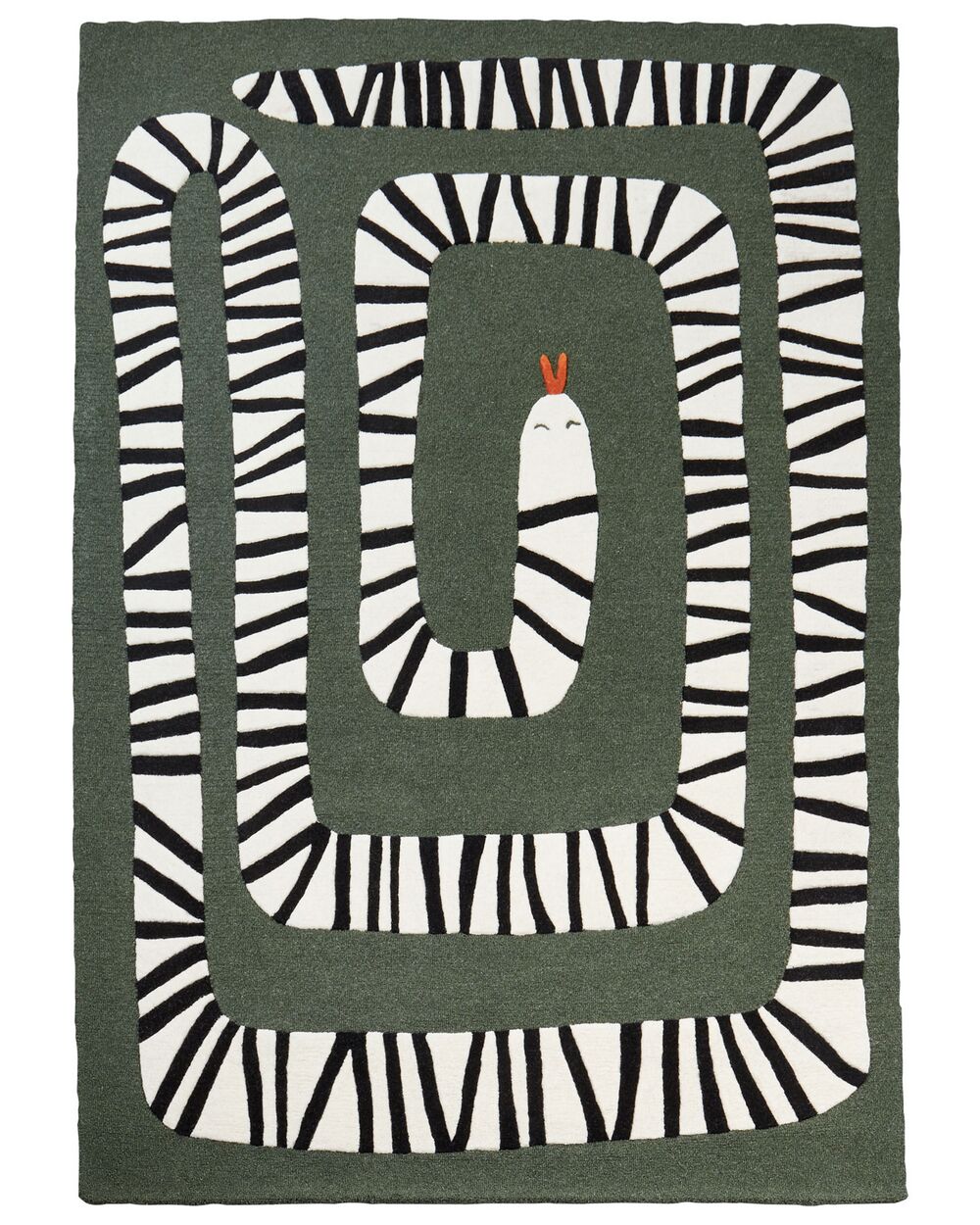 Matta OKAPI Mörkgrön 160 x 230 cm
