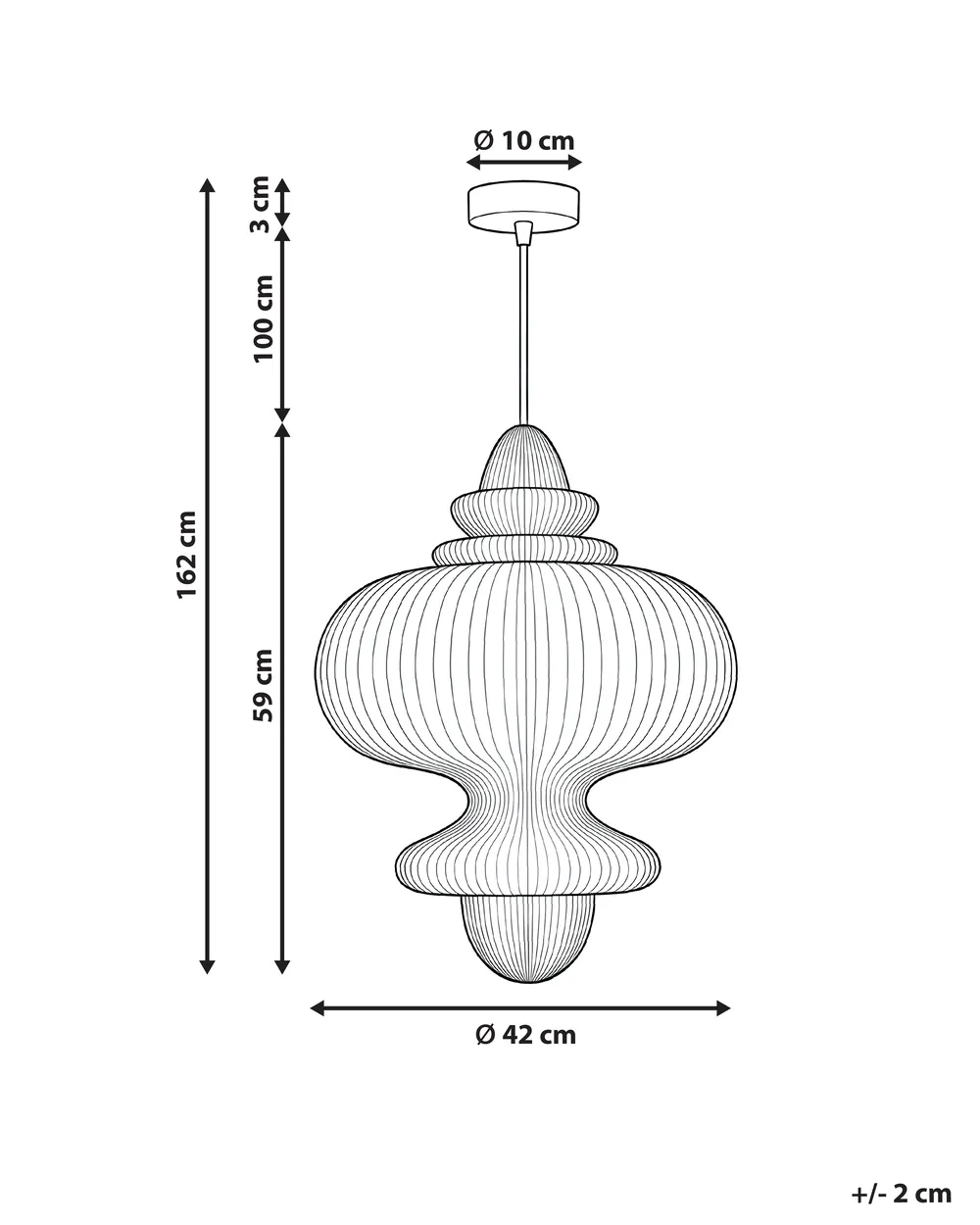 Pendant Lamp AMALSAN Paper Beige_1044191