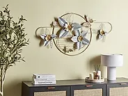 Väggdekoration Blomma TANTALUM 59 cm Metall Guld_1175827