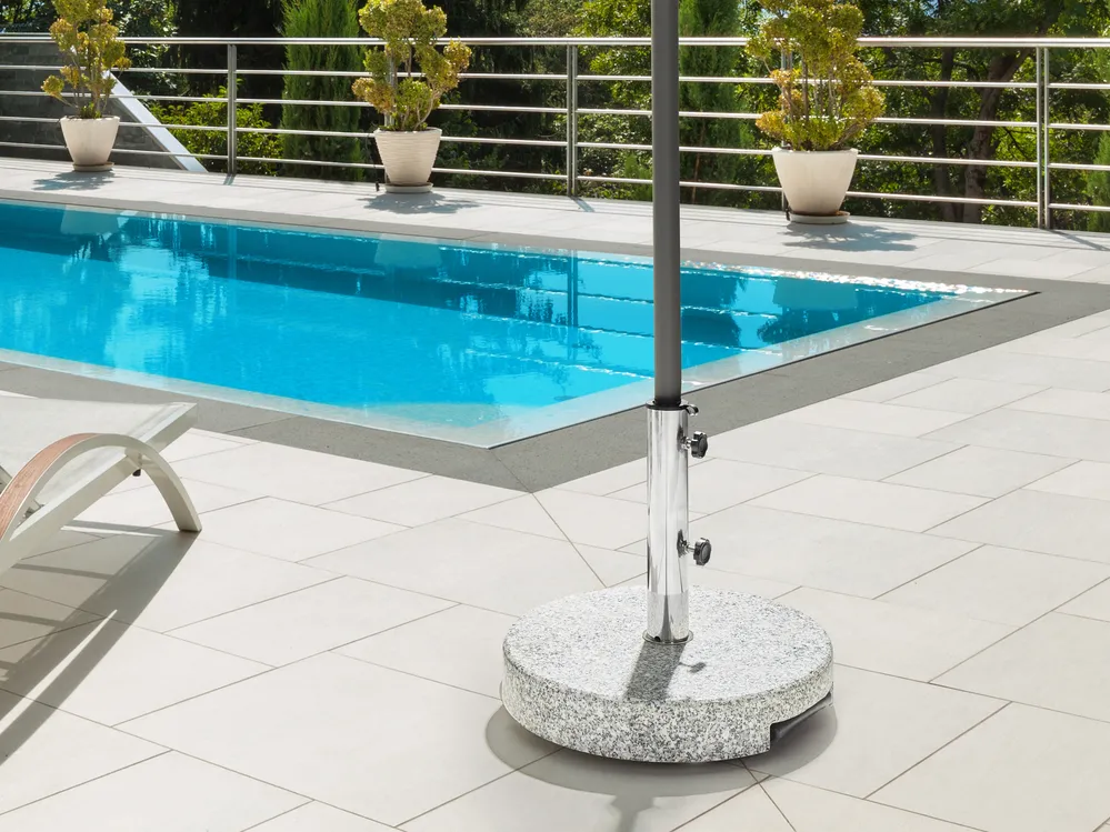 Parasol Base CERZETO Round Grey 30 kg