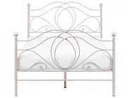 Sänky Metalli LYRA 120 x 200 cm Vaaleanbeige_1161992
